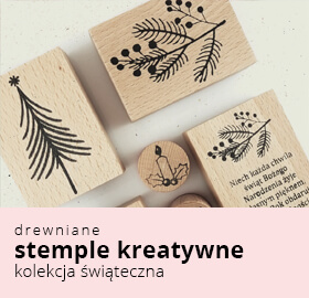 Stemple drewniane z okazji Bożego Narodzenia