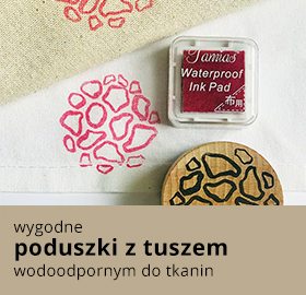 Poduszki z tuszem do tkanin