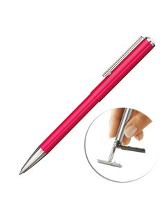 Długopis z pieczątką Heri classic 3104 różowy + etui