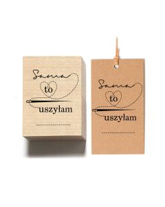 drewniany stempel kreatywny dla rękodzielników - sama to uszyłam