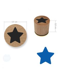 Drewniany stempel kreatywny z Twoim wzorem, średnica 3,5 cm