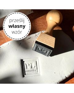 Stempel do ceramiki z Twoim projektem - odbicie wklęsłe na ceramice