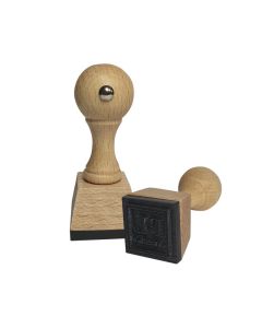 Stempel do ceramiki z Twoim projektem - odbicie wklęsłe na ceramice