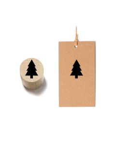 Drewniany stempel - Choinka