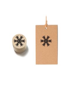 Drewniany stempel - Płatek śniegu
