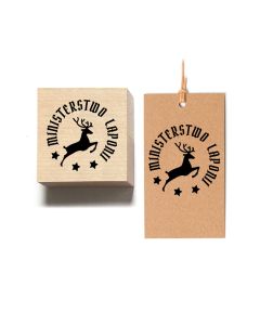 stempel drewniany świąteczny - ministerstwo Laponii