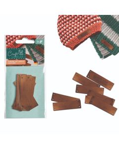 Etykiety ze skóry naturalnej do ubrań do drukarenki COLOP Craft Labeler (op. 5 szt.)