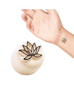 Stempel do tatuażu LaDot mały kwiat lotosu