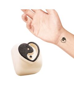 Stempel do tatuażu LaDot małe serce yin yang