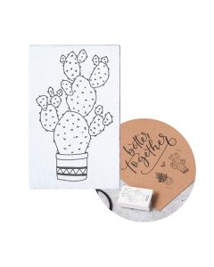 Stempel drewniany May & Berry - Kaktus