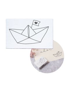 Stempel drewniany May & Berry - Stateczek