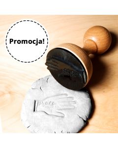 Stempel do ceramiki średnica 5 cm z gotowym wzorem - odbicie wklęsłe na ceramice