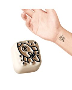 Tatuaż tymczasowy zmywalny mały stempel LaDot - Rakieta S021