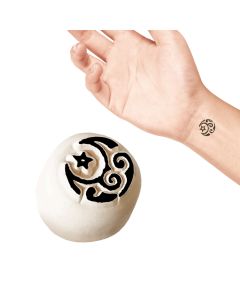 Tatuaż tymczasowy zmywalny mały stempel LaDot - Księżyc S060