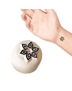 Tatuaż tymczasowy zmywalny mały stempel LaDot - Kwiat S061