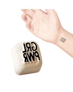 Tatuaż tymczasowy zmywalny mały stempel LaDot - Girl Power S063