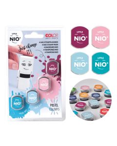 Zestaw czterech poduszek wymiennych Little NIO kolory pastelowe